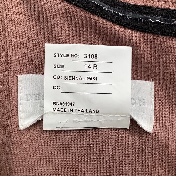 NEW! Dessy Collection Size 14 Satin Off Shoulder Empire Gown $261 msrp I21-15 - Picture 6 of 10